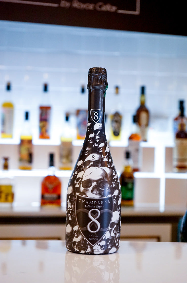 Champagne Infinite Eight Brut Skull Edition with gift box - 750ml (2.0 ...