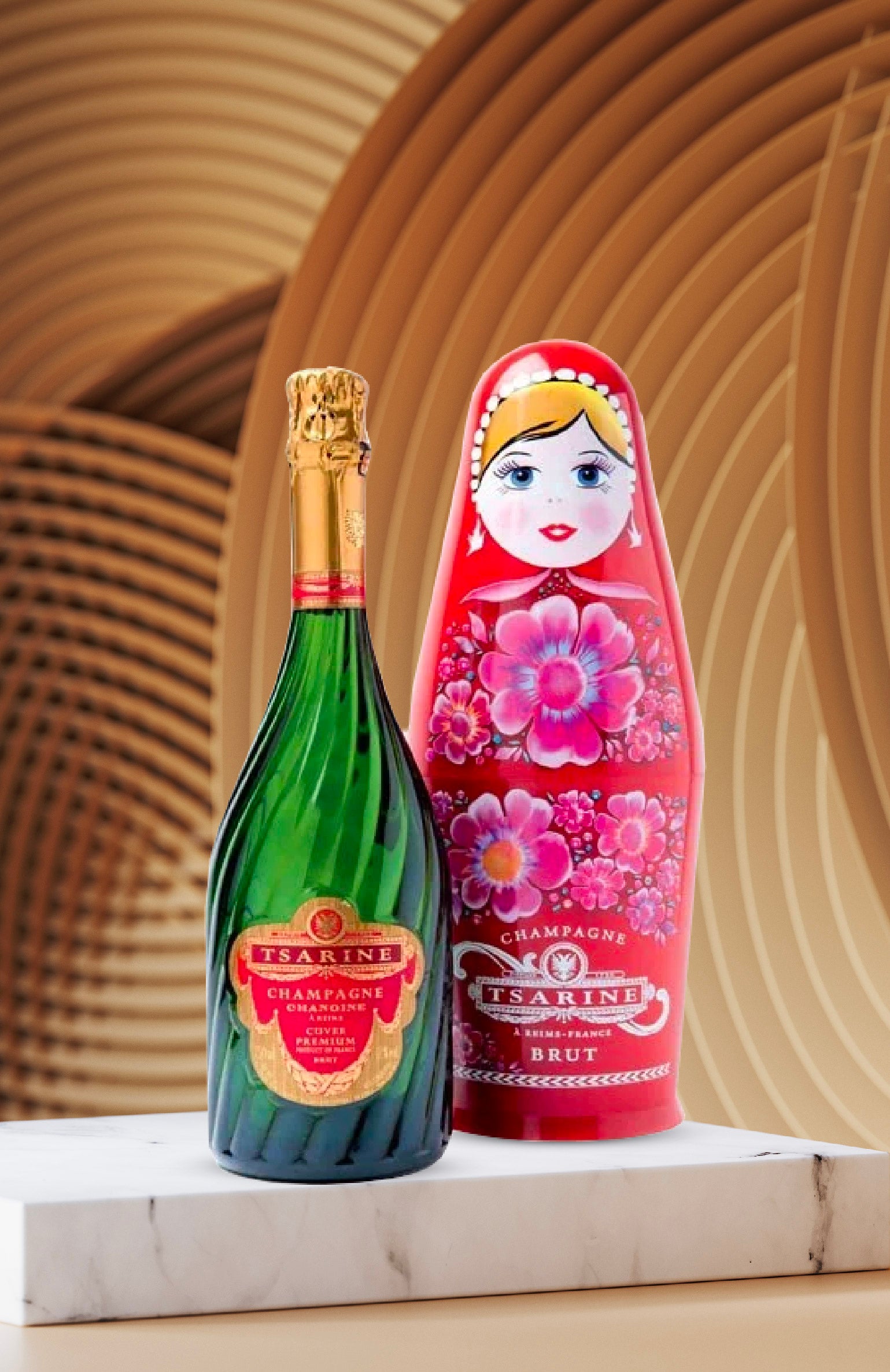 Chanoine Tsarine Cuvee Premium Brut NV with Russian Doll Box